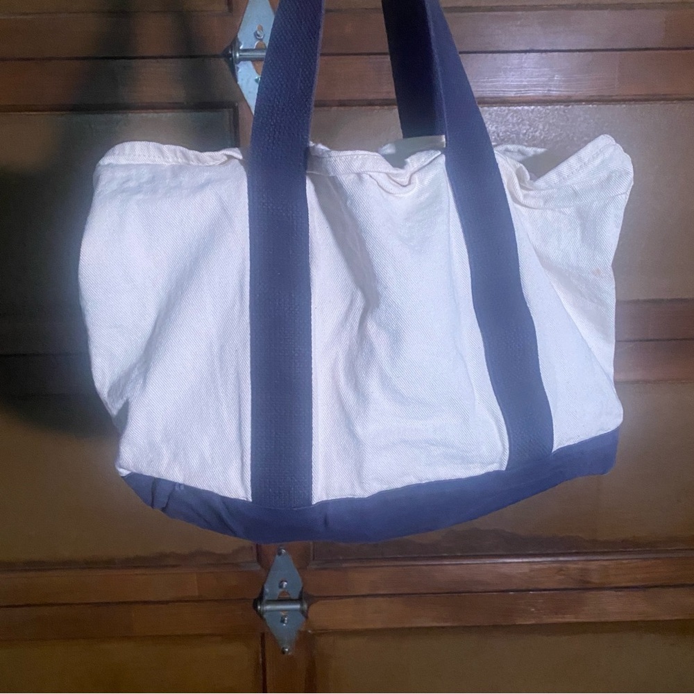 Port and Company Cream Canvas Tote